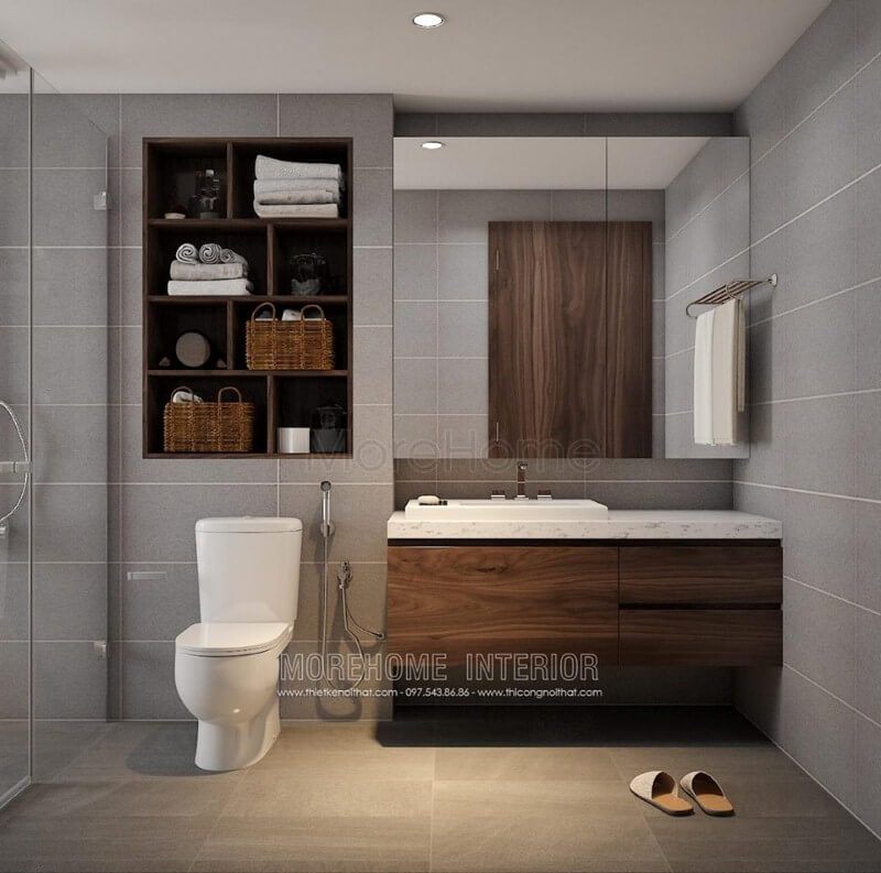  17 Hình ảnh gạch ốp lát phòng tắm đẹp, sang trọng trong thiết kế căn hộ| MOREHOME