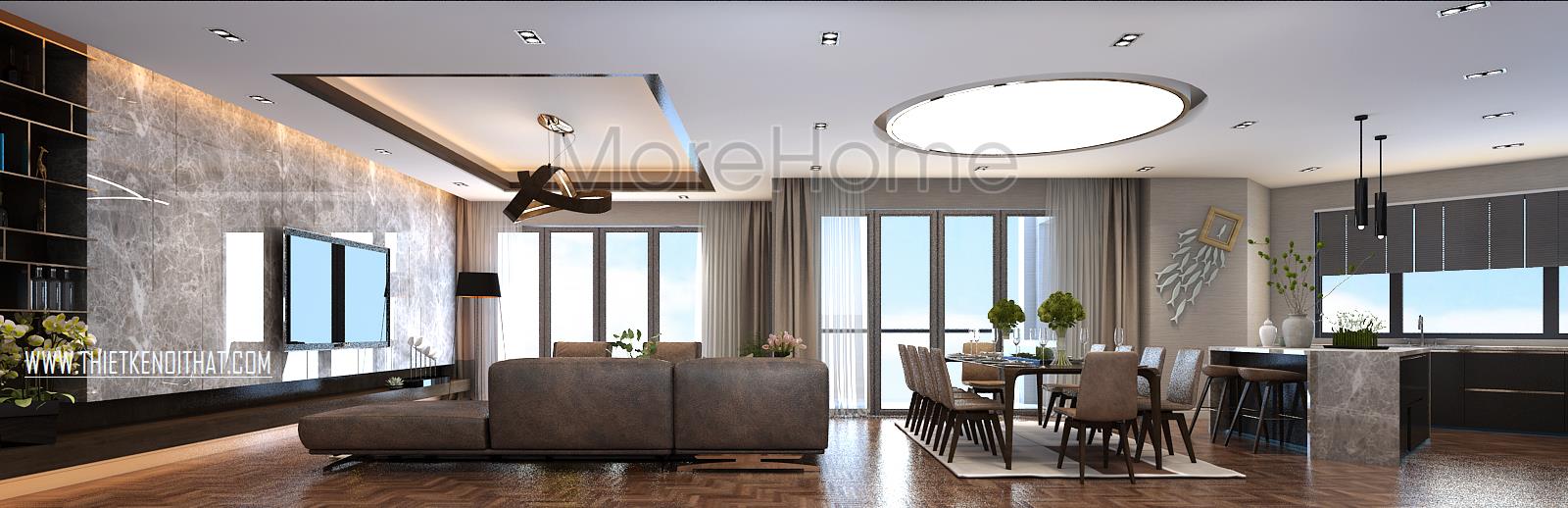 Dịch vụ thiết kế và thi công nội thất Morehome